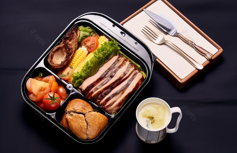 黑色便当食物美味食材静物摄影图,高清,摄影图,摄影图片,图片大全,摄影图免费下载